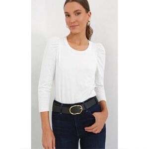 POMANDER PLACE | NWT Tuckernuck White Vesty Long Sleeve Crewneck, Size Large